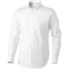 Basic Oxford heren overhemd-Steel grey