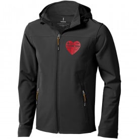 Basic softshell heren jack-Antraciet