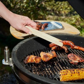 Delano BBQ tang - beukenhout - vier groeven