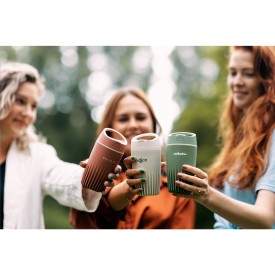 BE O lifestyle koffiebeker 340 ml - bio TPE/PP - herbruikbaar