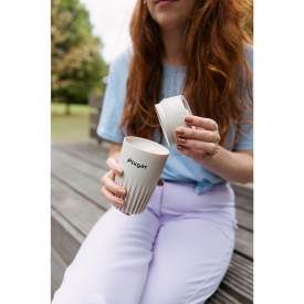 BE O lifestyle koffiebeker 340 ml - bio TPE/PP - herbruikbaar