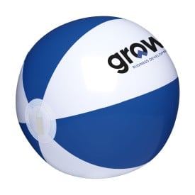 BeachBall Ø 27 cm strandbal-Wit/donkerblauw