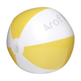 BeachBall Ø 27 cm strandbal-Wit/geel