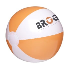 BeachBall Ø 27 cm strandbal-Wit/oranje