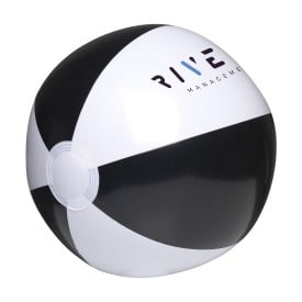 BeachBall Ø 27 cm strandbal-Wit/zwart