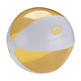 BeachBall Ø 30 cm-Wit/oranje