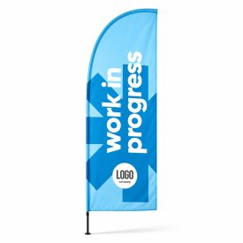 Beachflag M - straightflag - 80 x 315 cm