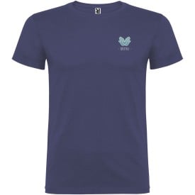 Beagle kindershirt met korte mouwen-Blue denim