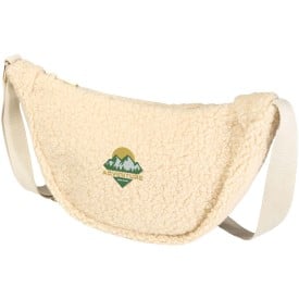 Bear sherpa crossbodytas - GRS gerecycled polyester - verstelbare schouderband