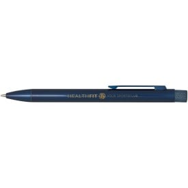Beatriz balpen - gerecycled messing - blauwe inkt - geschenkverpakking