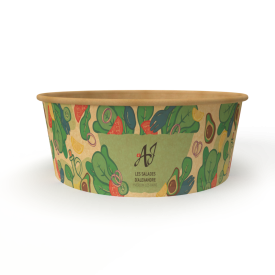 Bedrukte bowl 1300ml - karton