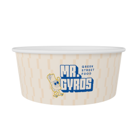Bedrukte bowl 750ml-Wit