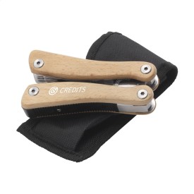 Beechwood multitool multitang - RVS en hout - 9-delig - 11 functies - in doosje