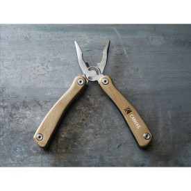 Beechwood multitool multitang - RVS en hout - 9-delig - 11 functies - in doosje