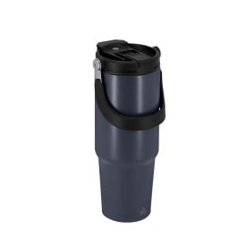 Beker-fles chalmer 900 ml - gerecycled RVS - isolerend - draaghendel - BPA-vrij
