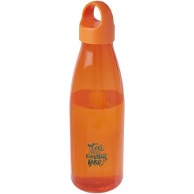 Bergen 800 ml waterfles van gerecycled plastic-Oranje
