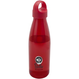 Bergen 800 ml waterfles van gerecycled plastic-Rood