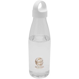 Bergen 800 ml waterfles van gerecycled plastic-Transparant