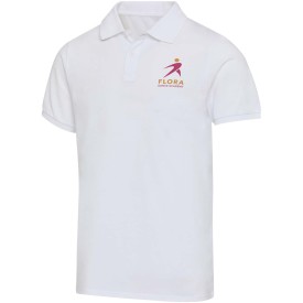 Beryl 220 g/m² unisex OCS gecertificeerde organische gerecyclede polo met korte mouwen-Wit