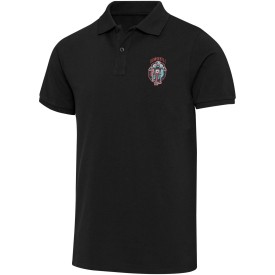 Beryl 220 g/m² unisex OCS gecertificeerde organische gerecyclede polo met korte mouwen-Zwart