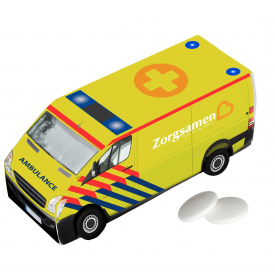 Bestelauto gevuld met snoep of pepermunt - 100 gram - vegan en halal