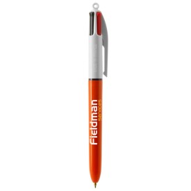 BIC® 4 colours fine balpen - kunststof - blauw / zwart / rood / groen