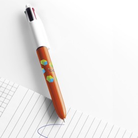 BIC® 4 colours fine balpen - kunststof - blauw / zwart / rood / groen