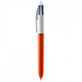 BIC® 4 Colours Fine balpen-Wit/oranje