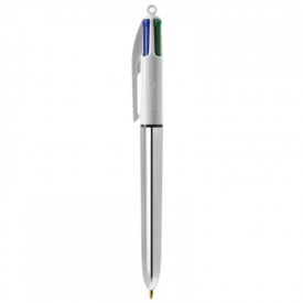 BIC 4 Color Shine balpen-Zilver