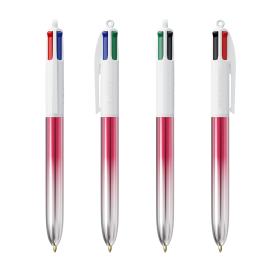BIC® 4 Colours® Bicolor-Pink/silver