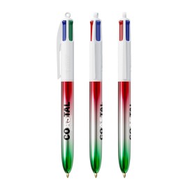 BIC® 4 Colours® Flags Collection-Rood - zilver - groen