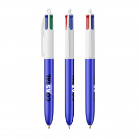 BIC® 4 Colours Glacé-Blue glacé / white