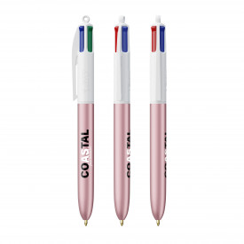 BIC® 4 Colours Glacé-Pink glacé / white