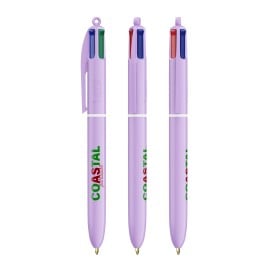 BIC® 4 Colours® Pastel + Lanyard-Pastel paars