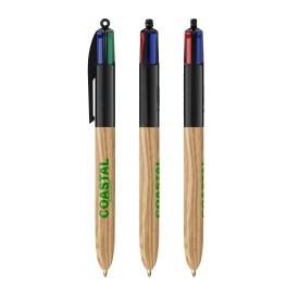 BIC® 4 Colours Wood Style-