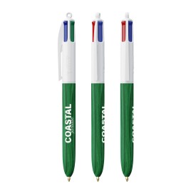 BIC® 4 Colours Wood Style-White/green wood