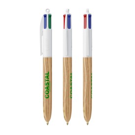 BIC® 4 Colours Wood Style-White/natural wood