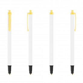 BIC® Clic Stic Stylus balpen-Frosted geel