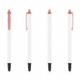 BIC® Clic Stic Stylus balpen-Frosted rood