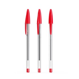 BIC® Cristal® Expression-Red / red ink