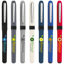 BIC® Grip roller balpen - kunststof - blauwe inkt - losse dop