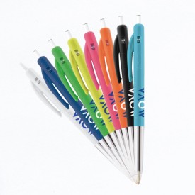 BIC® M10® Clic balpen - kunststof - blauwschrijvend
