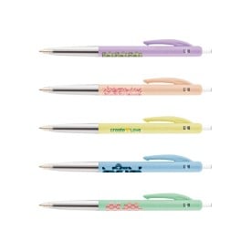 BIC® M10® Clic balpen - kunststof - blauwschrijvend