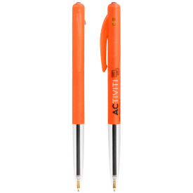BIC® M10® Clic balpen - kunststof - blauwschrijvend