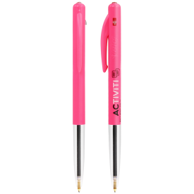 BIC® M10® Clic balpen - kunststof - blauwschrijvend