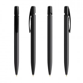 BIC® Media clic Ecolutions® balpen - gerecycled kunststof - zwarte, blauwe inkt