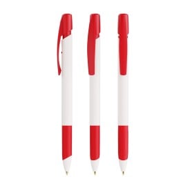 BIC® Media Clic grip Ecolutions® balpen - gerecycled kunststof - zwarte, blauwe inkt