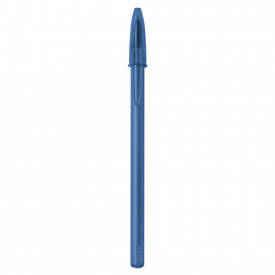 BIC Style balpen-Clear dark blue / blue ink