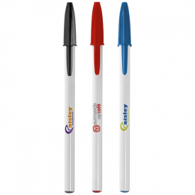 BIC® Style balpen - kunststof - blauwe inkt - losse dop