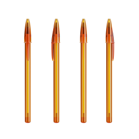 BIC Style balpen-Clear orange / black ink
